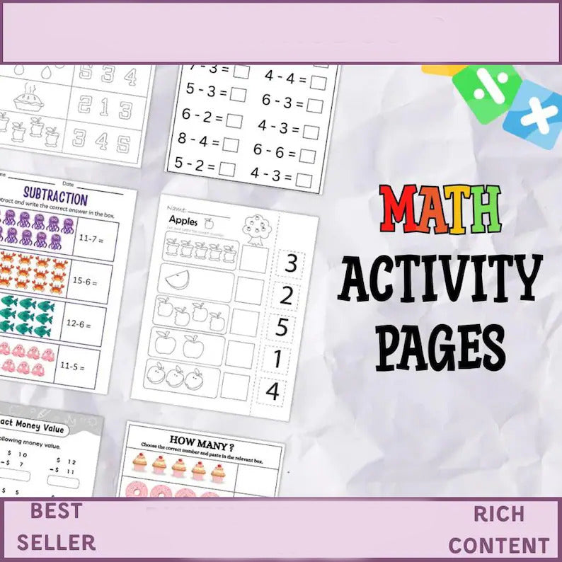 Kids Learning Worksheets Mega Bundle