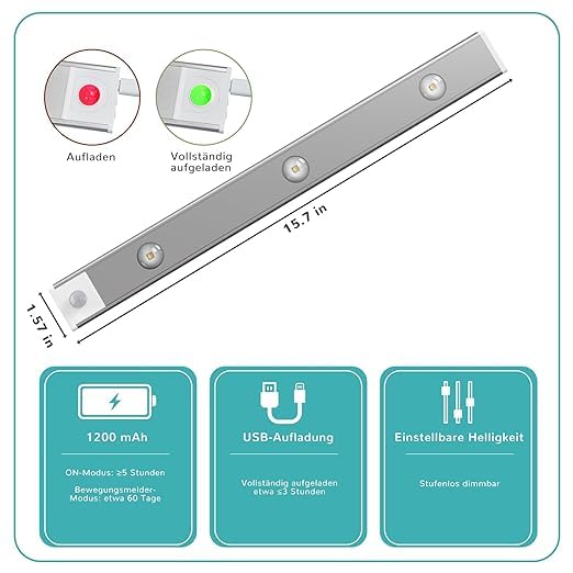 Wireless Under Counter Lights | Smart Body Sensor Lamp with 3 colors