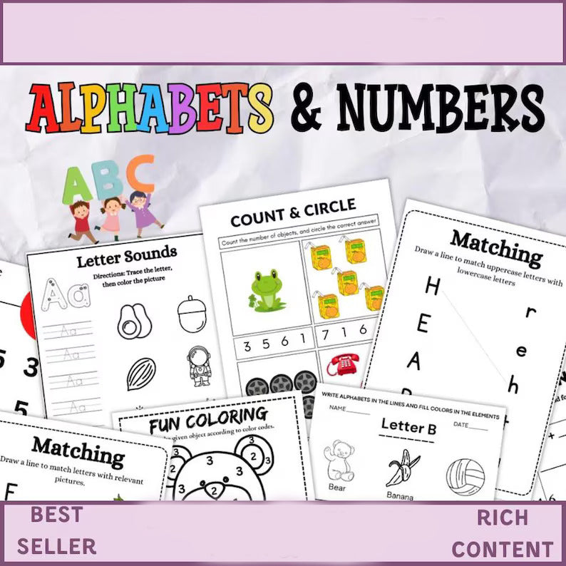 Kids Learning Worksheets Mega Bundle
