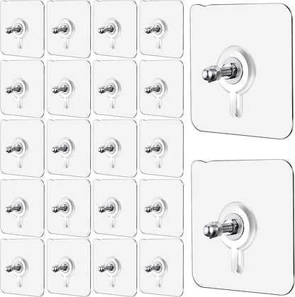 Wall Mount Screw Hooks for Kitchen Bathroom Bedroom Living Room 10 Pcs