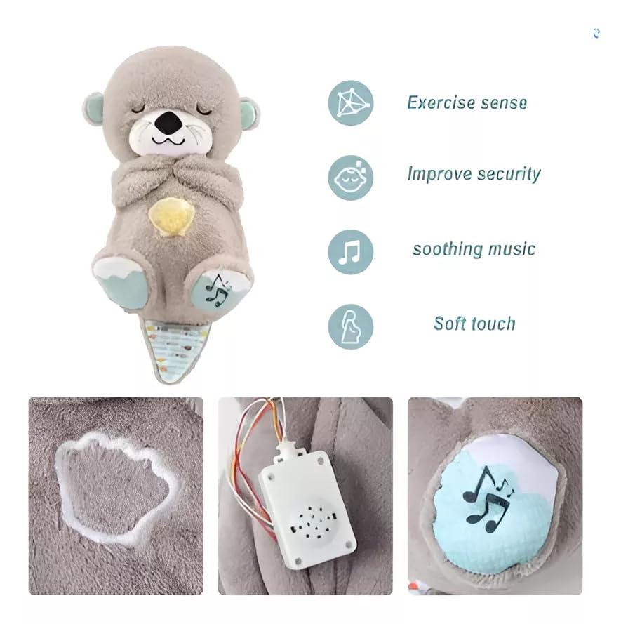 Breathing Teddy Bear | Rhythmic Breathing Motion | Music Lights