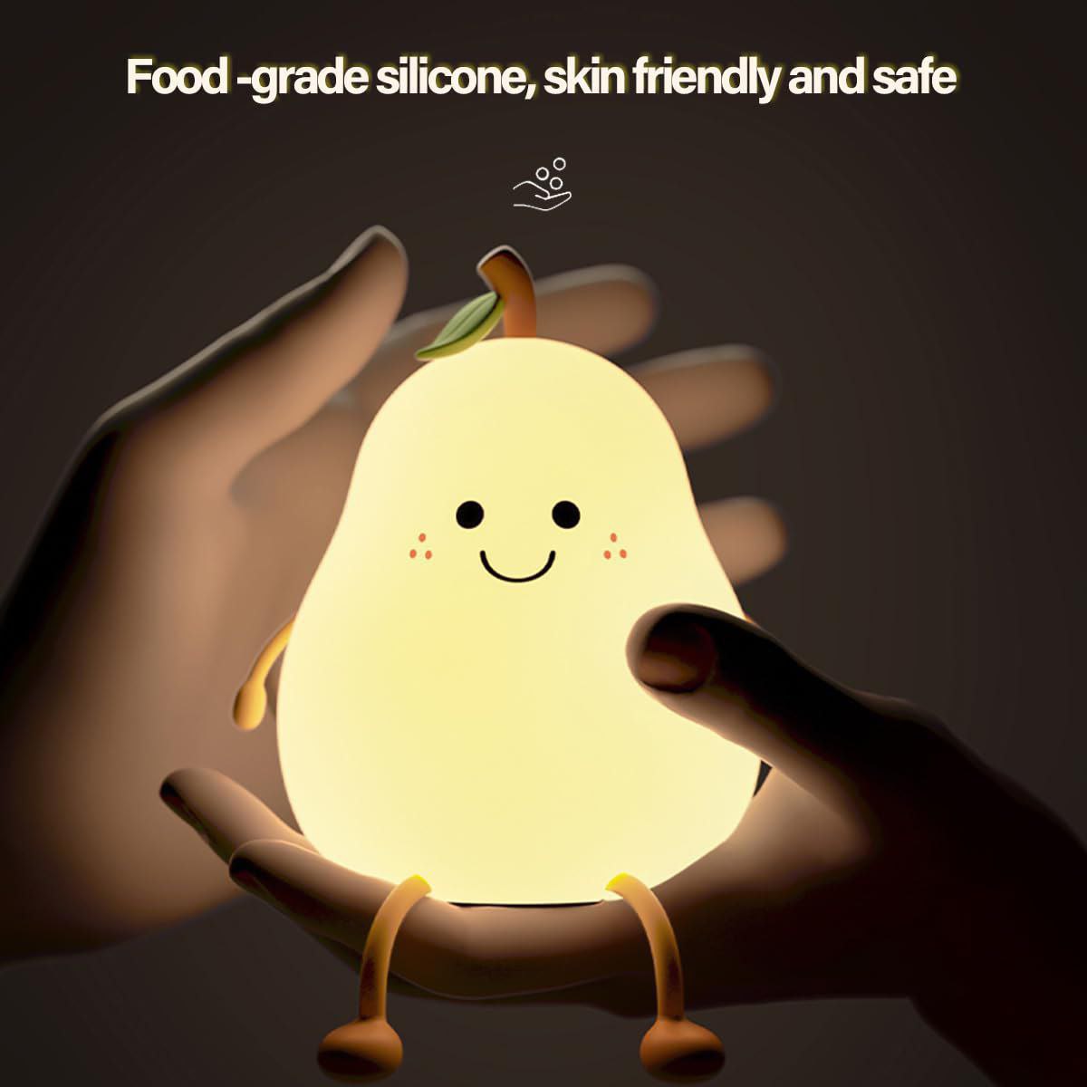 Pear Night Light for Kids | Dimmable