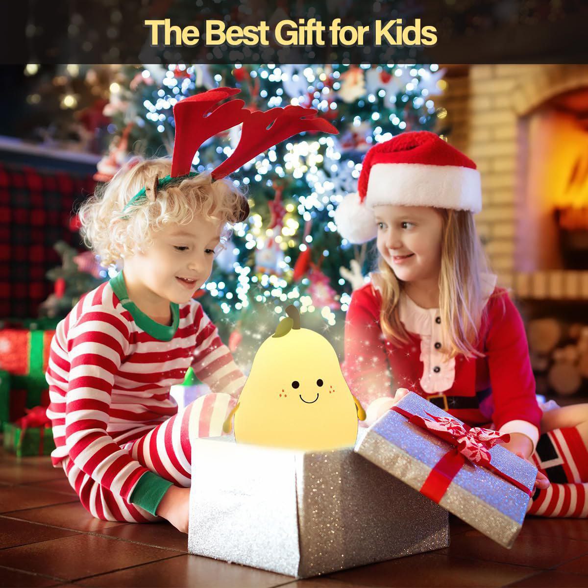 Pear Night Light for Kids | Dimmable