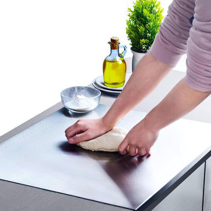 Stainless Steel Chopping Board | Heavy-Duty Kitchen Cutting Board & Countertop Protector 41*31 CM