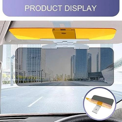 HD Anti-Glare Day & Night Driving Visor with UV Protection | 2-in-1 Car Sun Visor