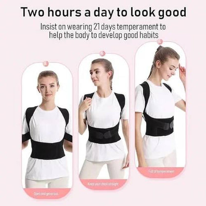 Adjustable Posture Corrector Belt | Upper Back Support Brace for Pain Relief & Alignment