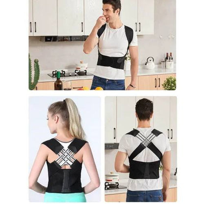 Adjustable Posture Corrector Belt | Upper Back Support Brace for Pain Relief & Alignment