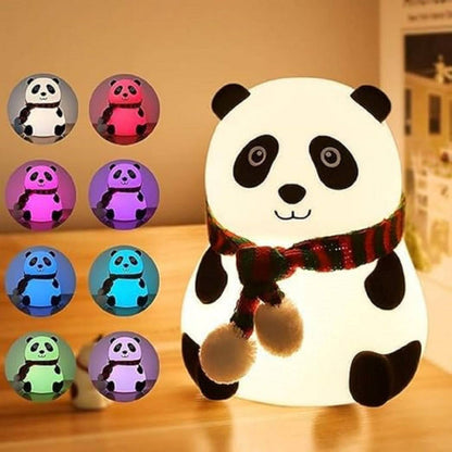 Silicone Panda Lamp | 7 Colors | Night Lamp for Bedroom