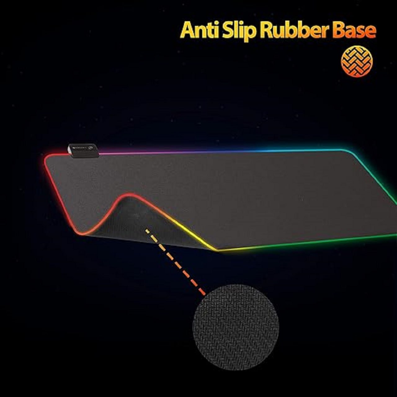 RGB Gaming Mouse Pad XL | Soft LED Mouse Pad (31.5 x 12 Inch)