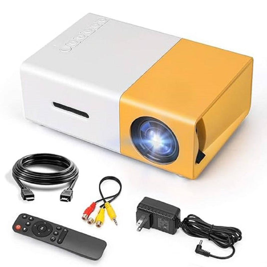 Portable Mini LED Projector | Video Projector with 1080P Support & Remote Control YG-300