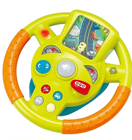 Kids Electronic Early Education Simulation Steering Wheel Toy