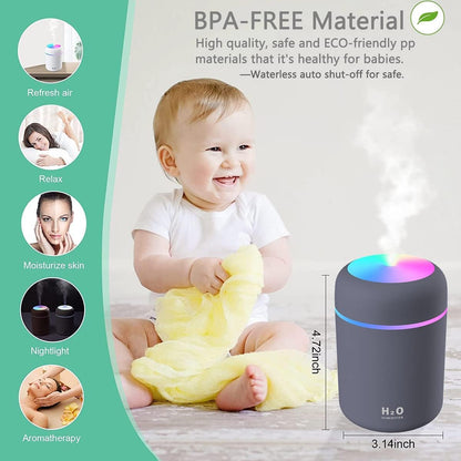 H2O Humidifier & Aroma Diffuser | Cool Mist Essential Oil Diffuser for Relaxation & Hydration