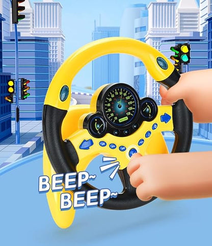 Kids Electronic Early Education Simulation Steering Wheel Toy