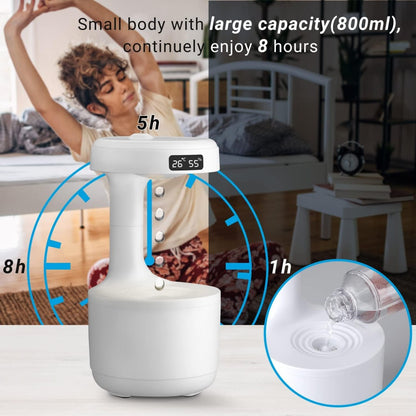 Anti-Gravity Water Drop Humidifier | Backflow illusion & 2 Modes