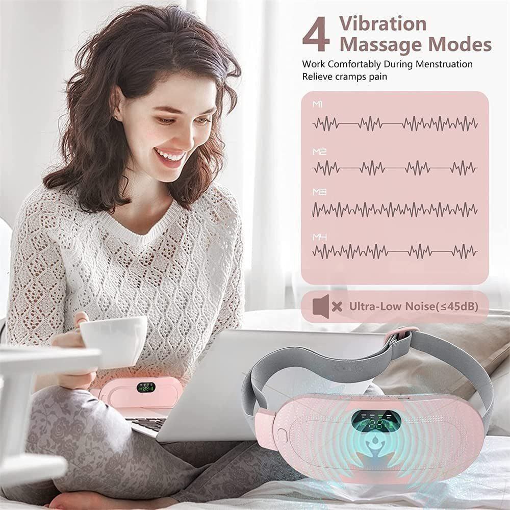 Menstrual Heating & Vibration Massager | Cordless Period Pain Relief Belt