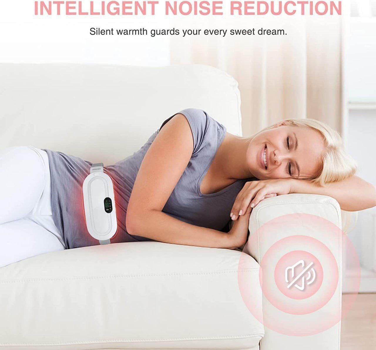 Menstrual Heating & Vibration Massager | Cordless Period Pain Relief Belt