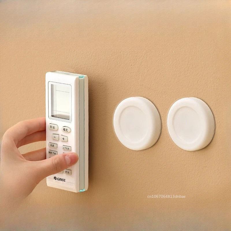 Magnetic Wall Mount Remote Holder | Self-Adhesive Storage Hooks (4 Pcs Set)