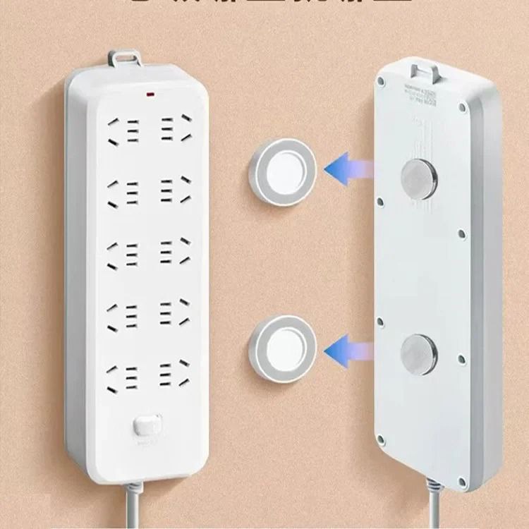 Magnetic Wall Mount Remote Holder | Self-Adhesive Storage Hooks (4 Pcs Set)