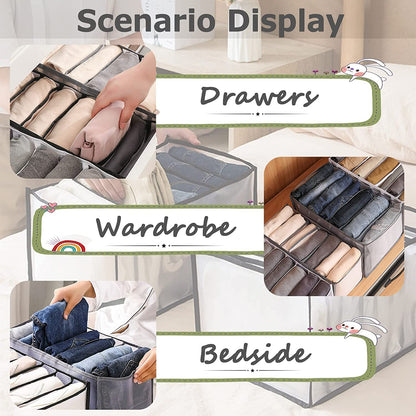 Clothes Folding 7 Grids Drawer Mesh | Separation Organizer ( 1 Piece)