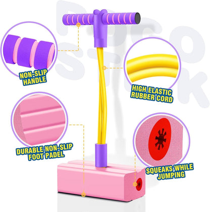 Pogo Stick Toys for Kids |Height Increase Jumper | Makes Squeaky Sounds Improves Balance