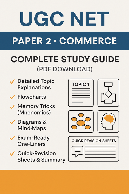 UGC NET Paper 2 – Commerce Complete Study Guide (PDF)