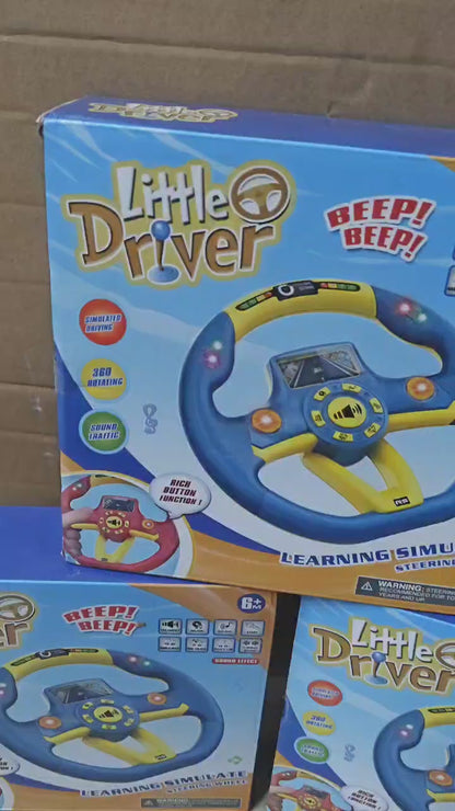 Kids Electronic Early Education Simulation Steering Wheel Toy