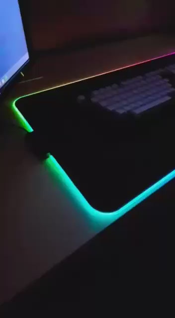 RGB Gaming Mouse Pad XL | Soft LED Mouse Pad (31.5 x 12 Inch)