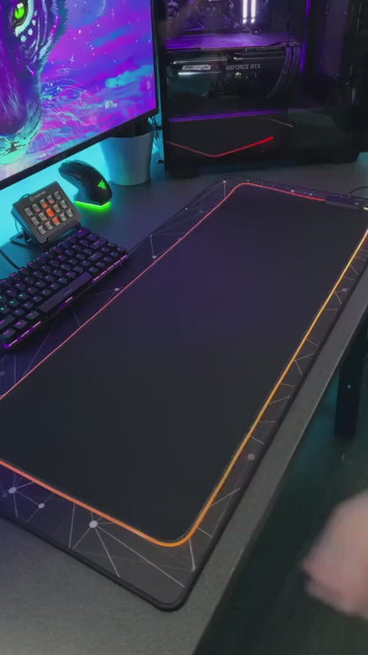 RGB Gaming Mouse Pad XL | Soft LED Mouse Pad (31.5 x 12 Inch)